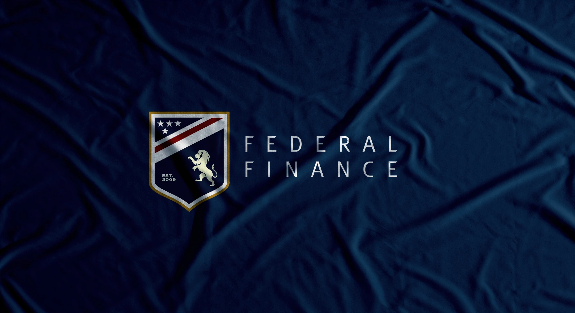 federal finance logo design on flag