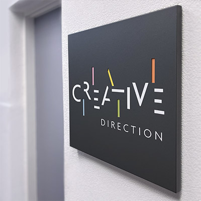 creative direction signage
